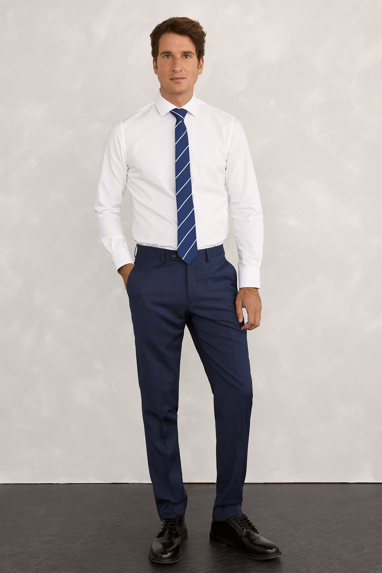Pedro del Hierro Camisa de vestir Pinpoint  Blanco
