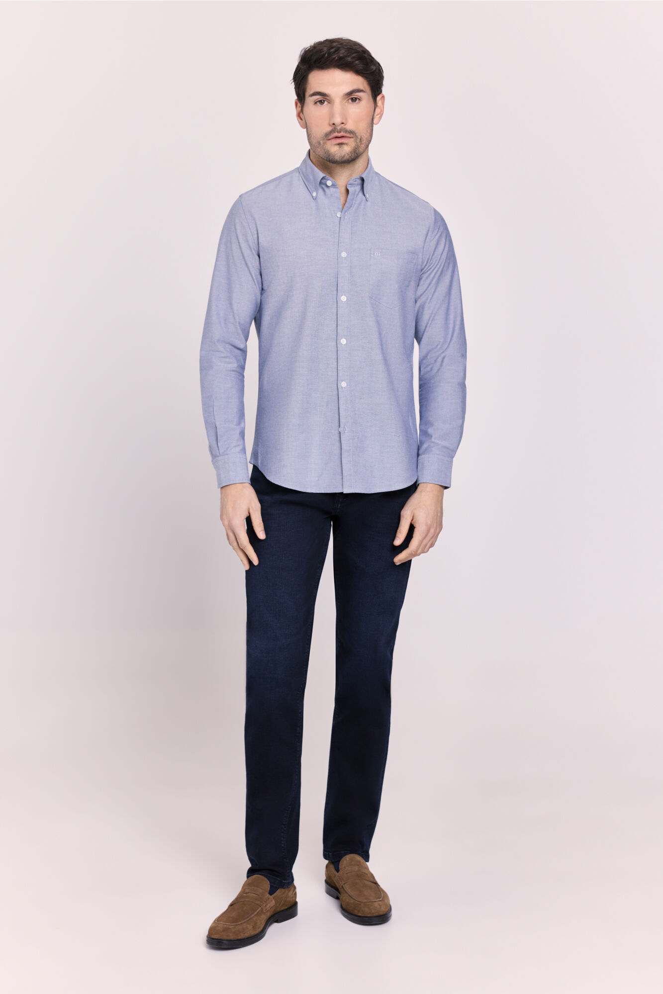 Milano Camisa lisa manga larga