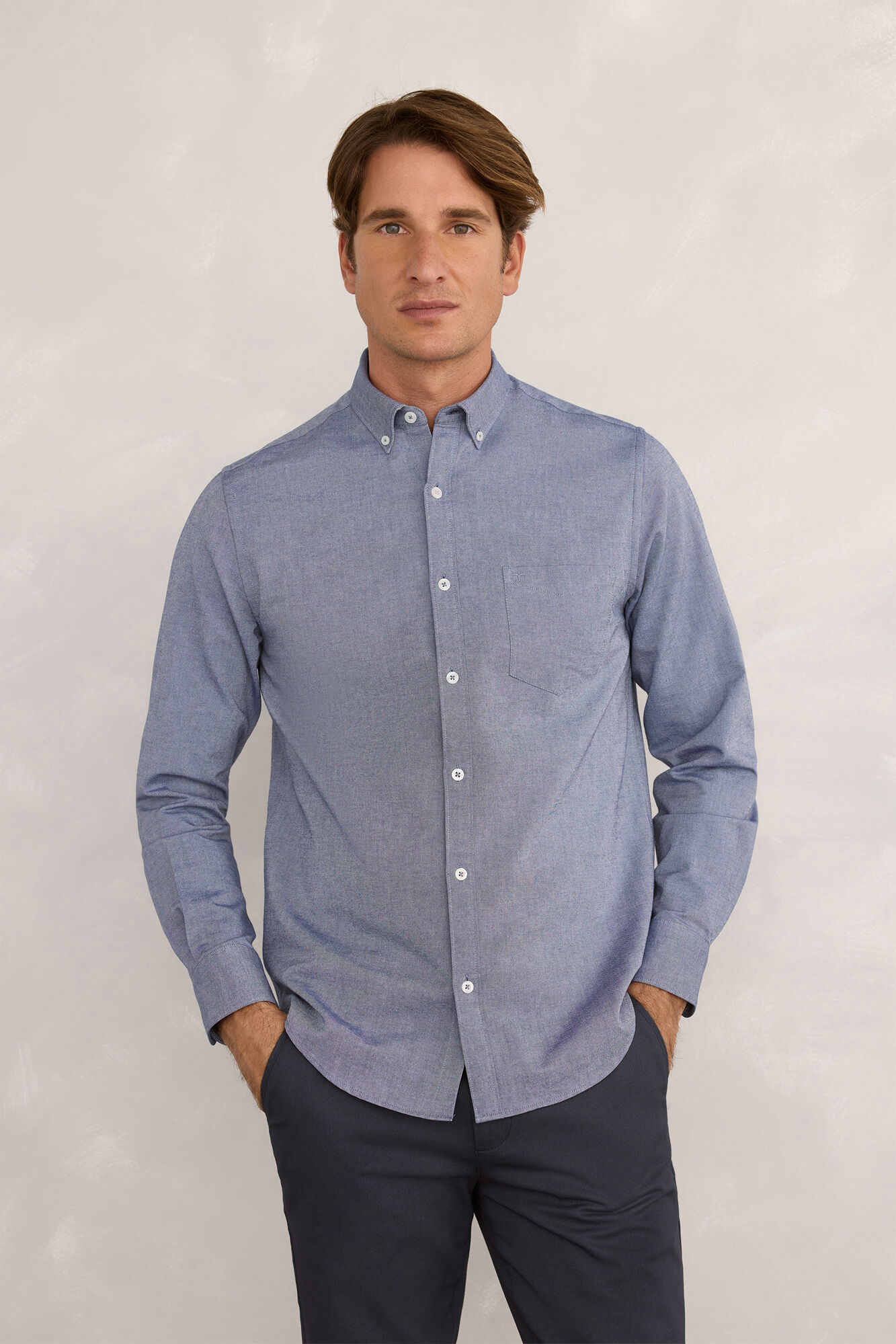 Milano Camisa deportiva Oxford Navy