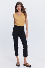 Milano Pantal&oacute;n pirata cinco bolsillos Negro