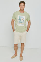 Milano Bermudas microestructura Beige