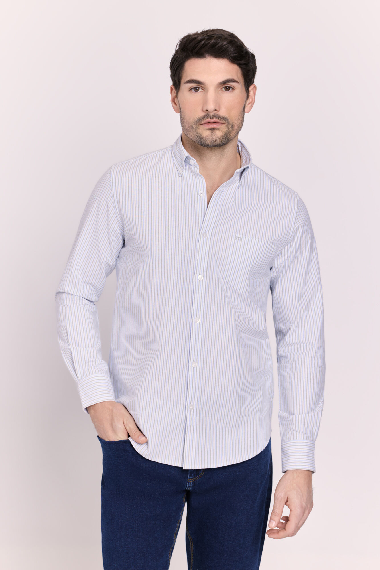Milano Camisa rayas manga larga