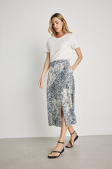 Milano Falda estampada Navy