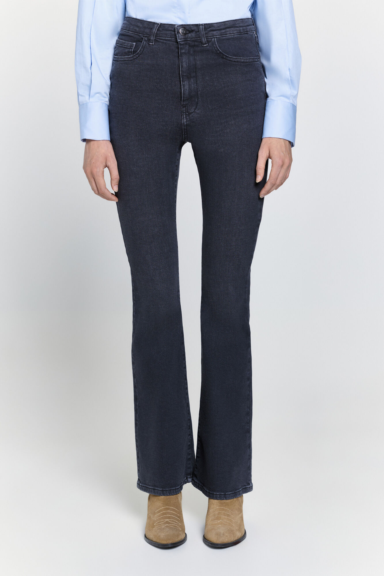 Milano Jeans de tiro alto
