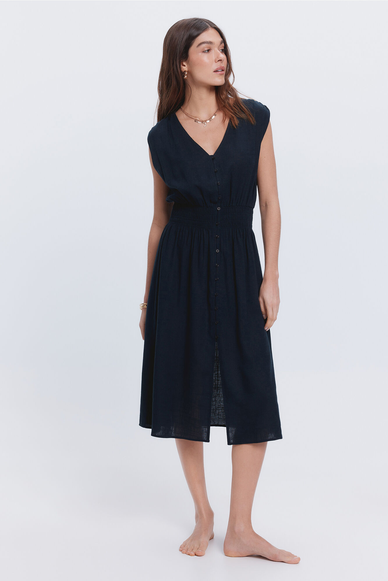 Milano Vestido midi lino