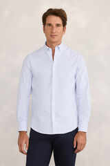 Milano Camisa deportiva a rayas  Azul Claro
