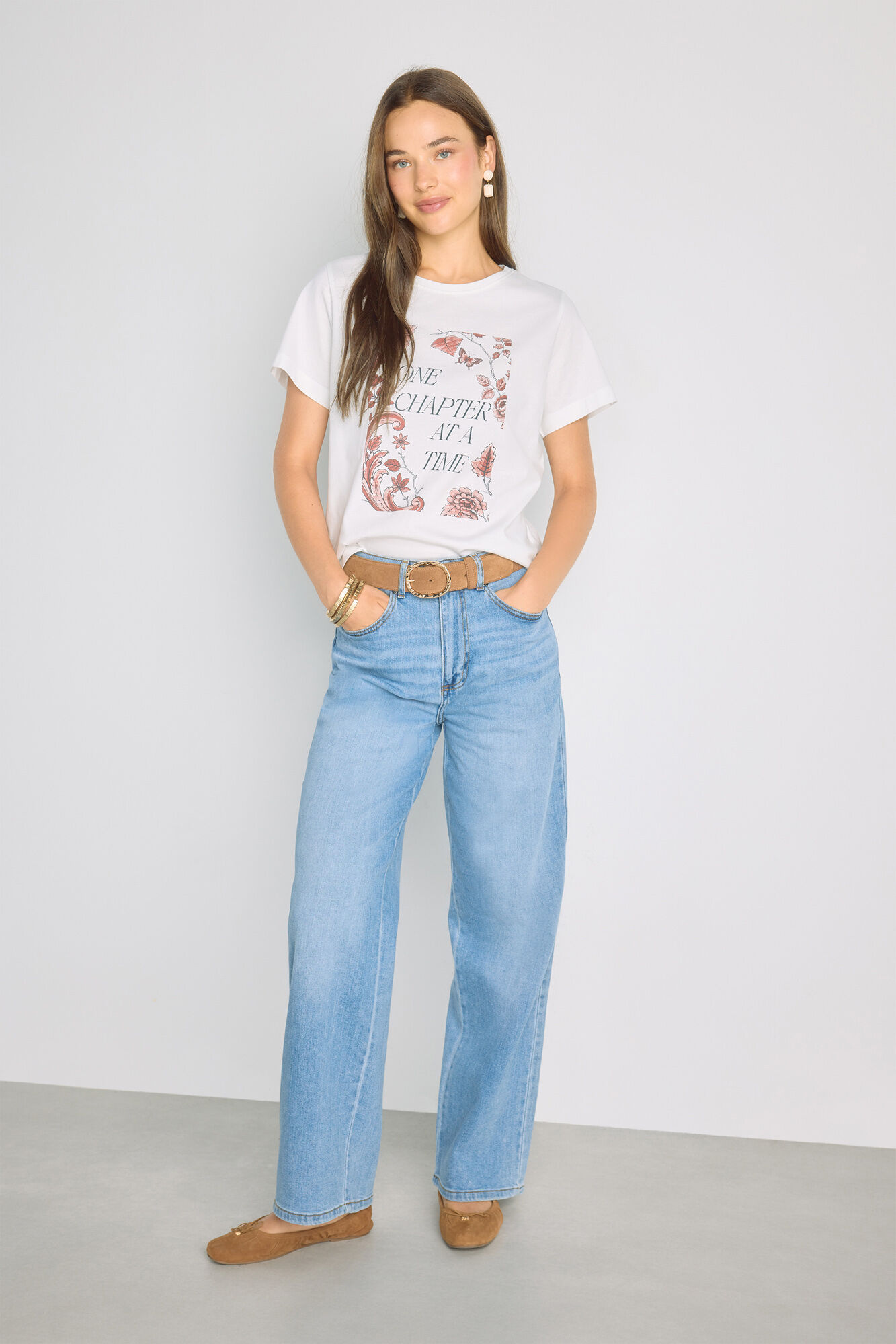 Milano Playera estampada manga corta Blanco