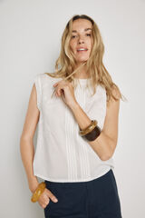 Milano Blusa bordada Blanco