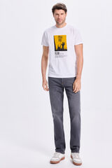 Milano Pantal&oacute;n denim c&oacute;modo Gris