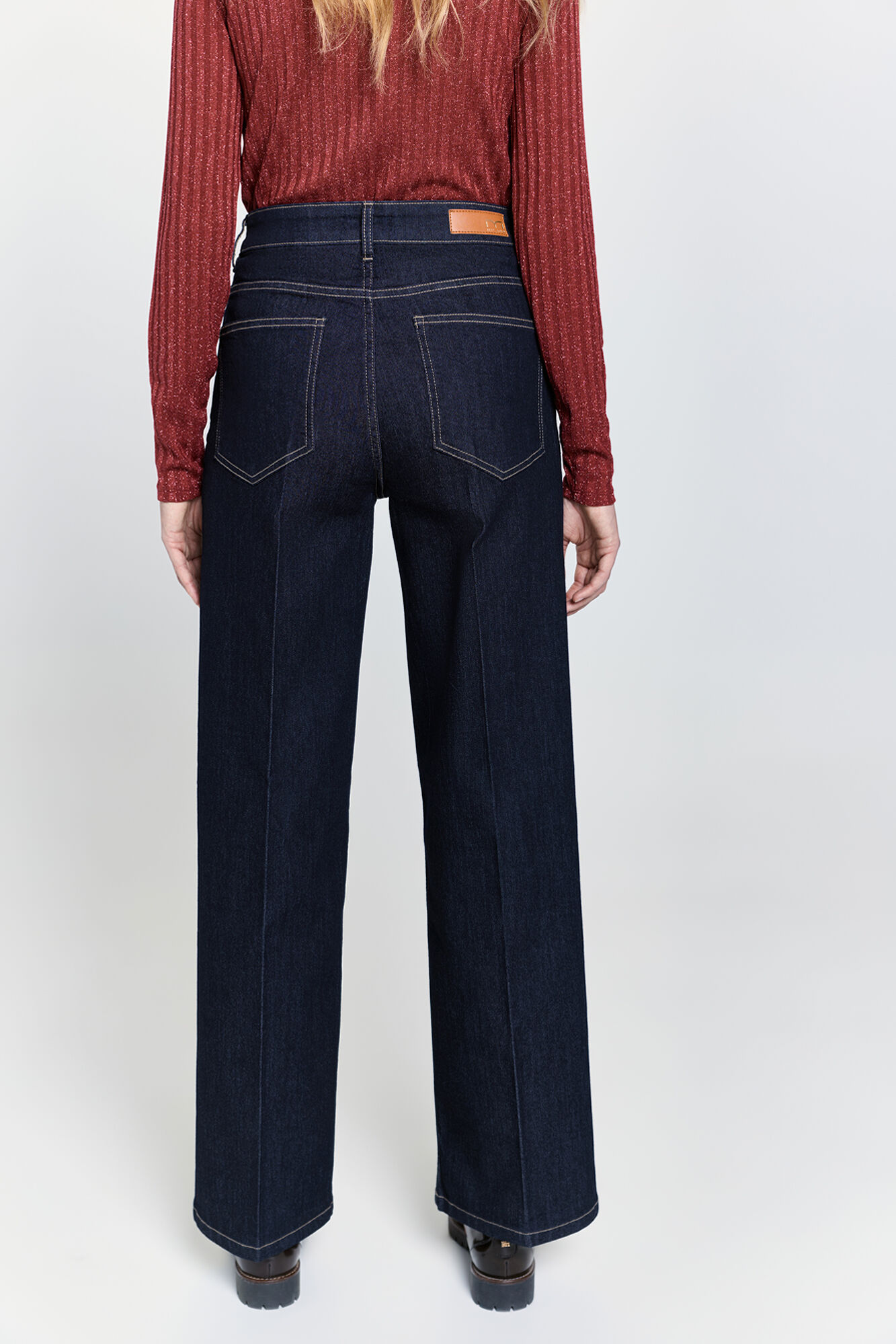Milano Jeans de pernera ancha Navy