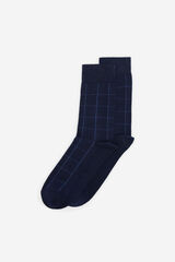 Milano Calcetines cuadrados Navy