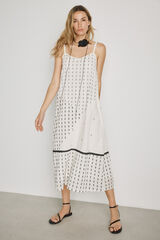Milano Vestido escote pico con tirantes Blanco