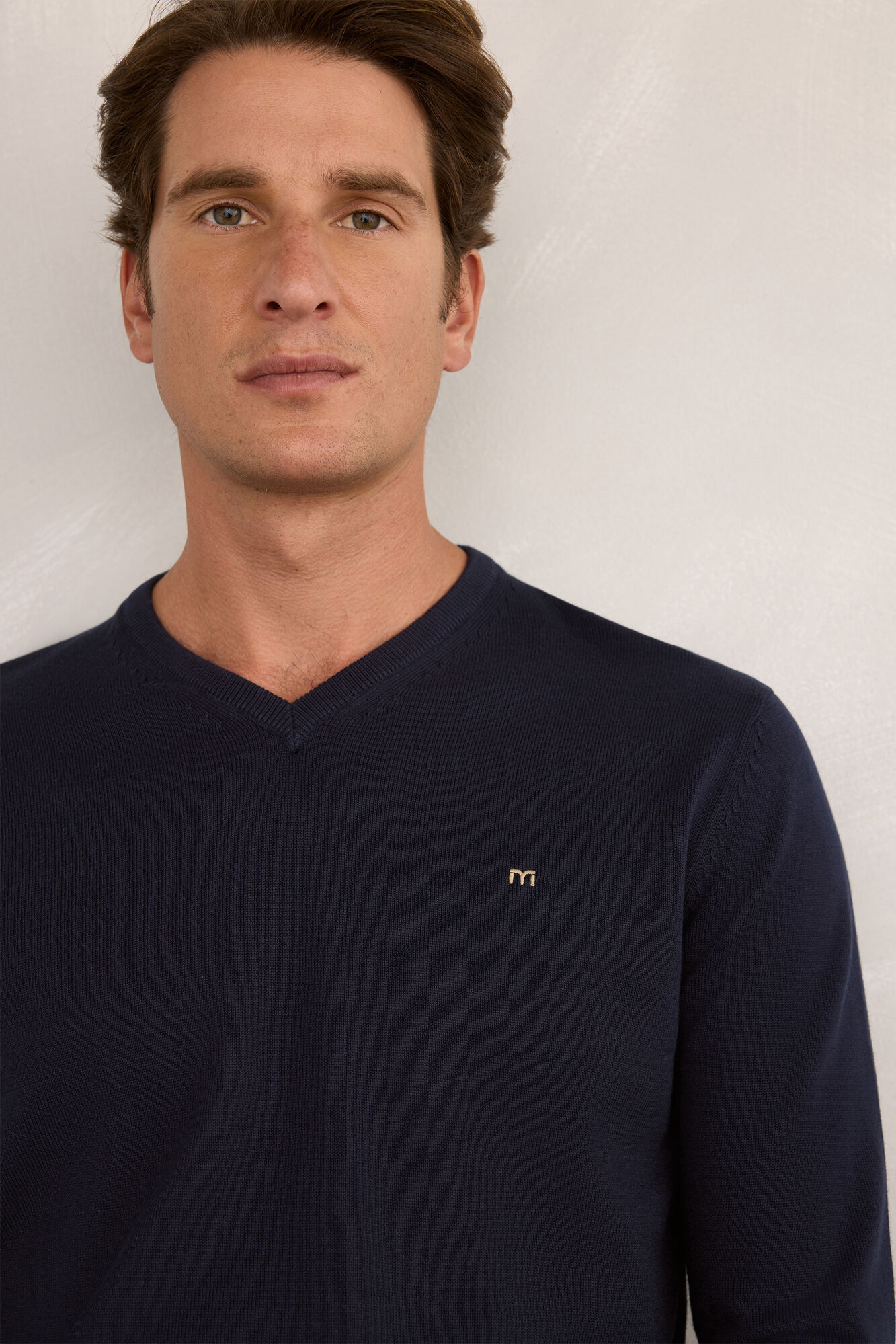 Milano Jersey b&aacute;sico en pico Navy