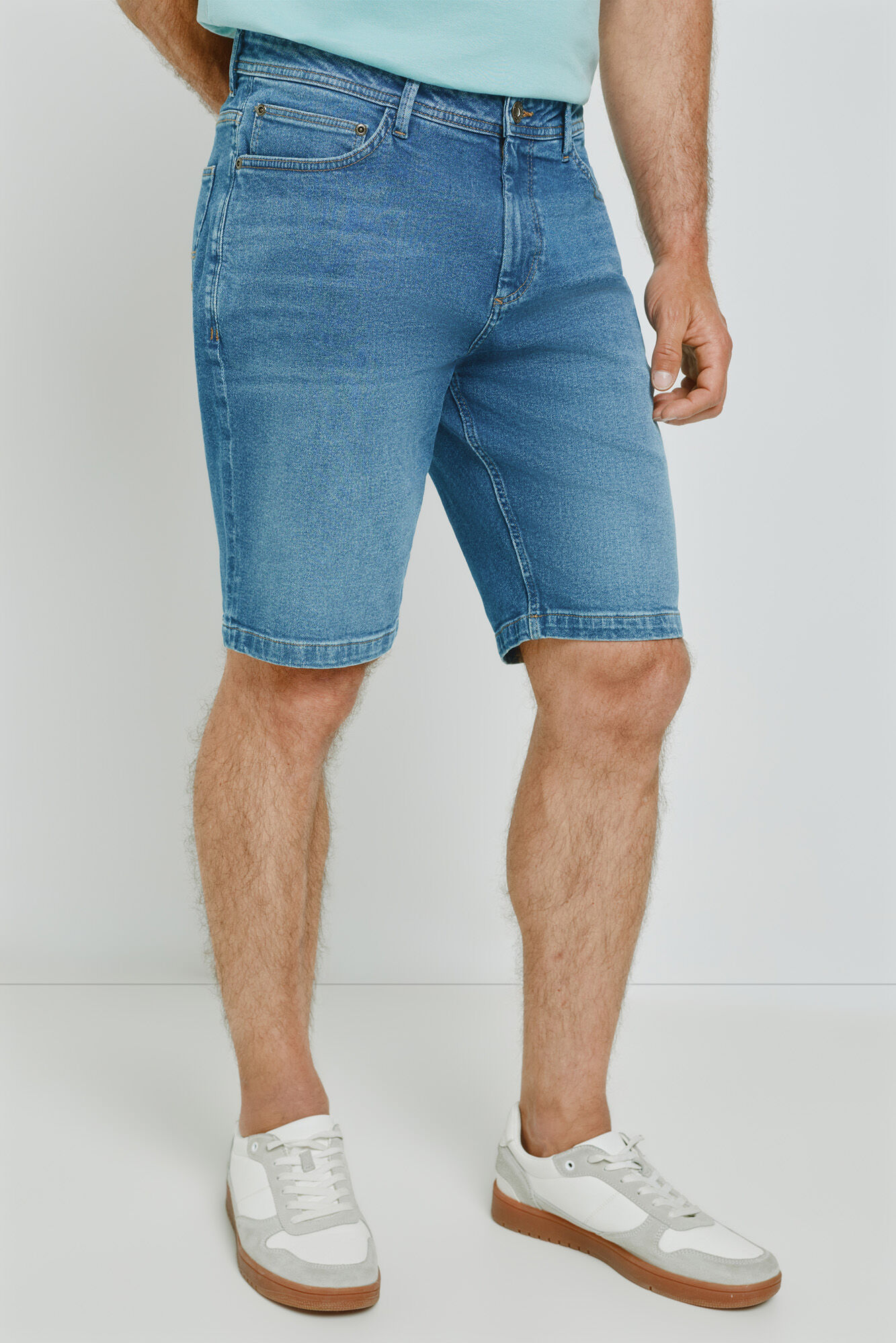 Milano Bermuda de mezclilla regular fit