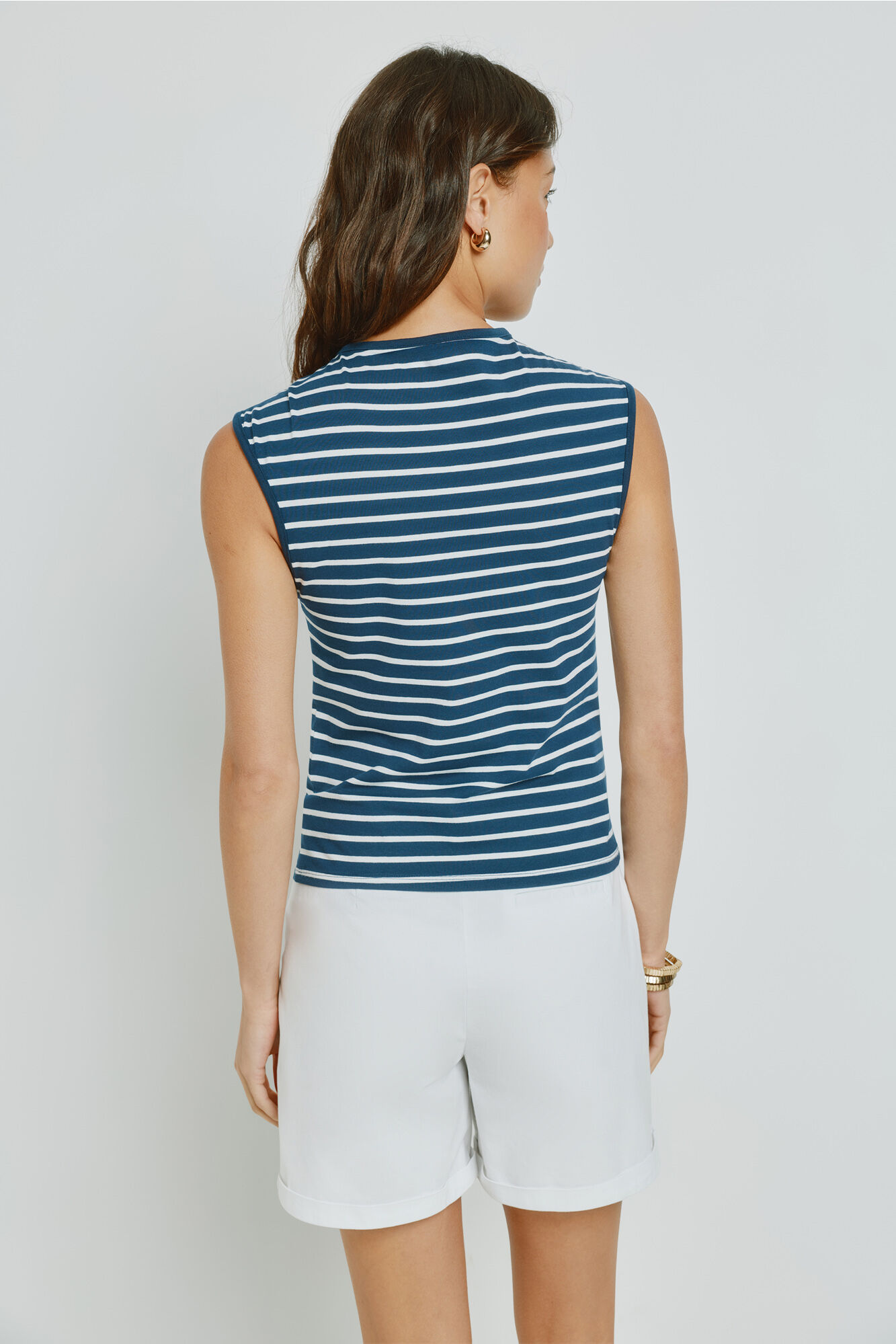 Milano Playera de rayas manga corta Navy