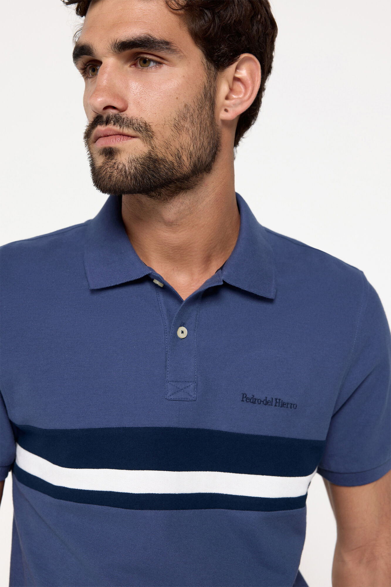 Pedro del Hierro Polo piqu&eacute; cortado y cosido PdH
