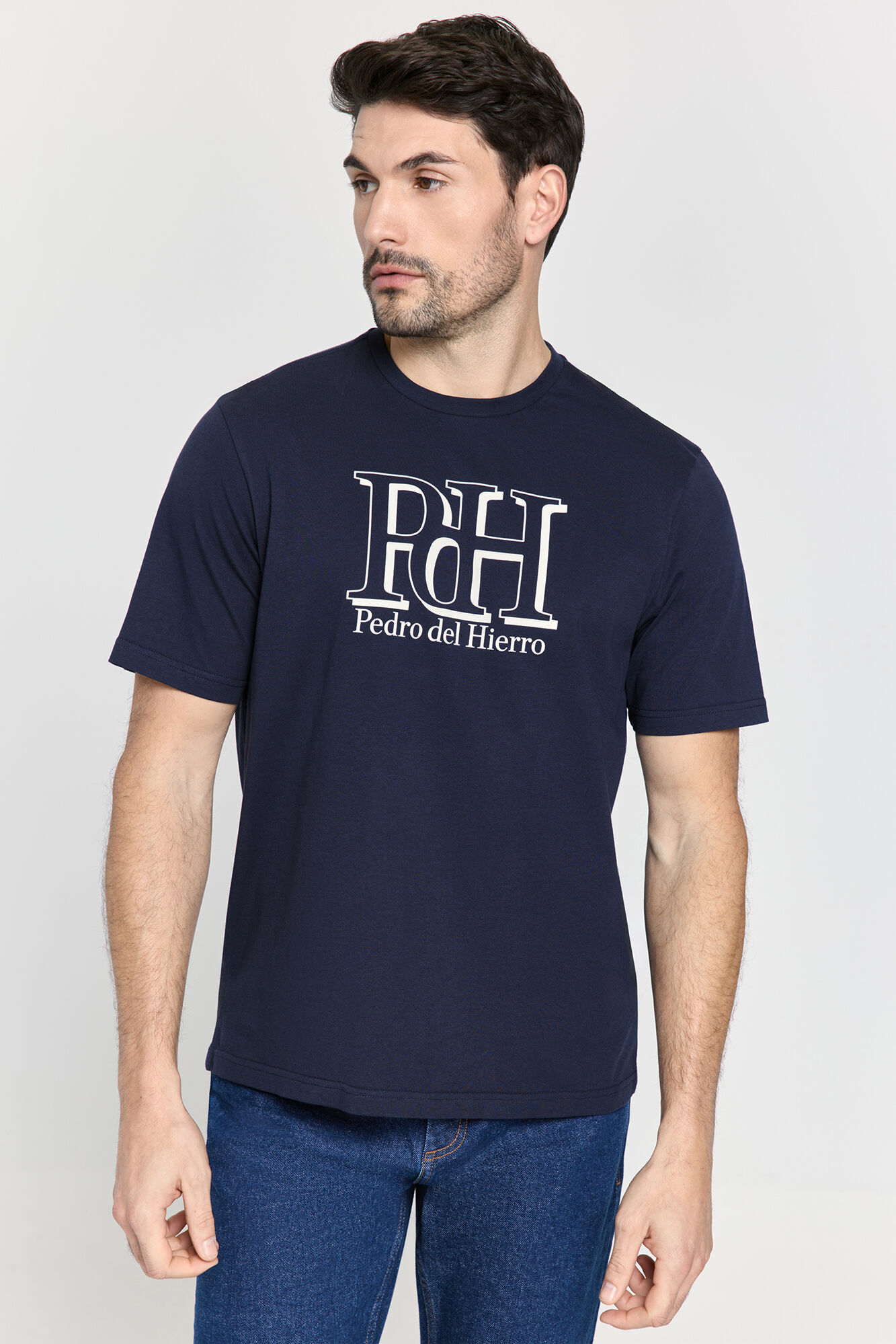Pedro del Hierro Playera regular fit logo grande