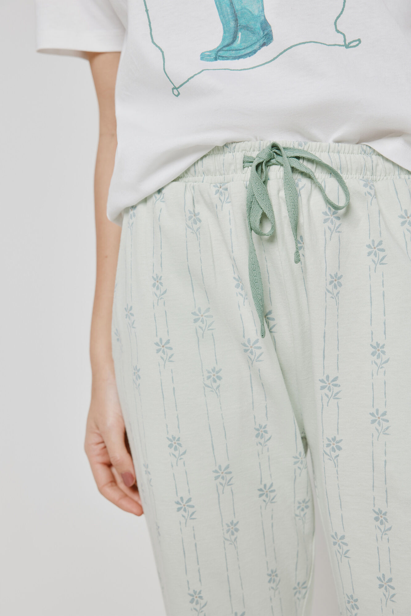 Milano Pijama estampada Blanco