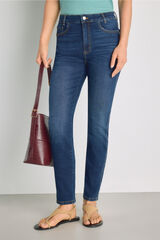 Milano Pantal&oacute;n denim slim Azul