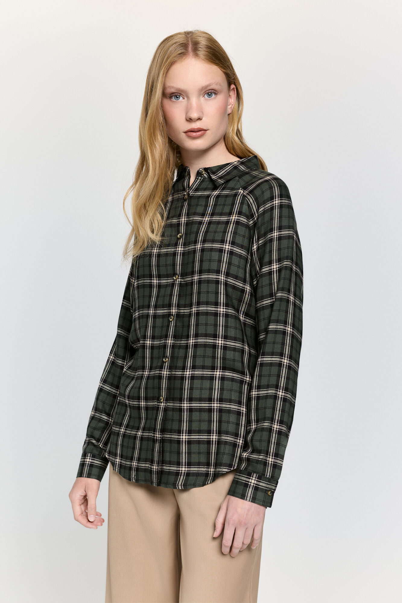 Milano Camisa de cuello con solapa de tart&aacute;n