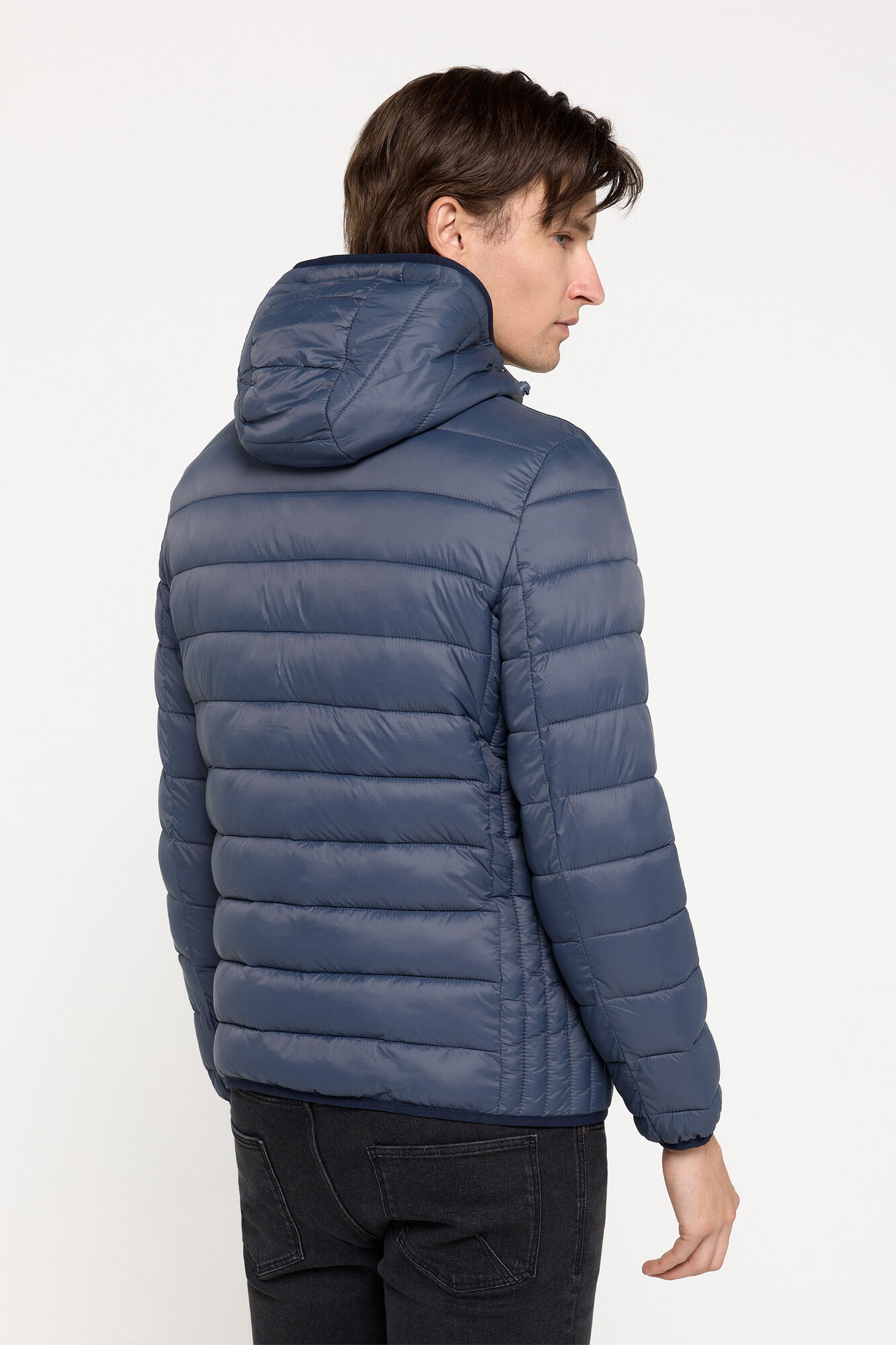Milano Chaqueta Acolchada Capucha Gris