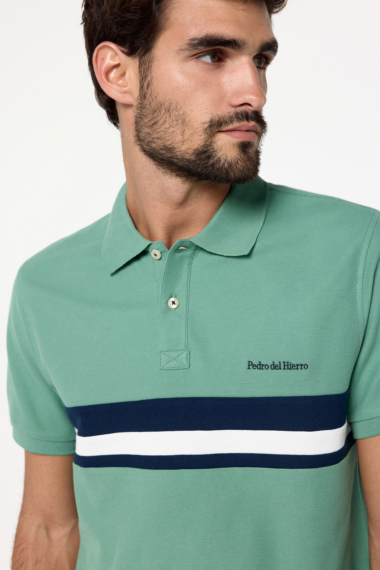 Pedro del Hierro Polo piqu&eacute; cortado y cosido PdH