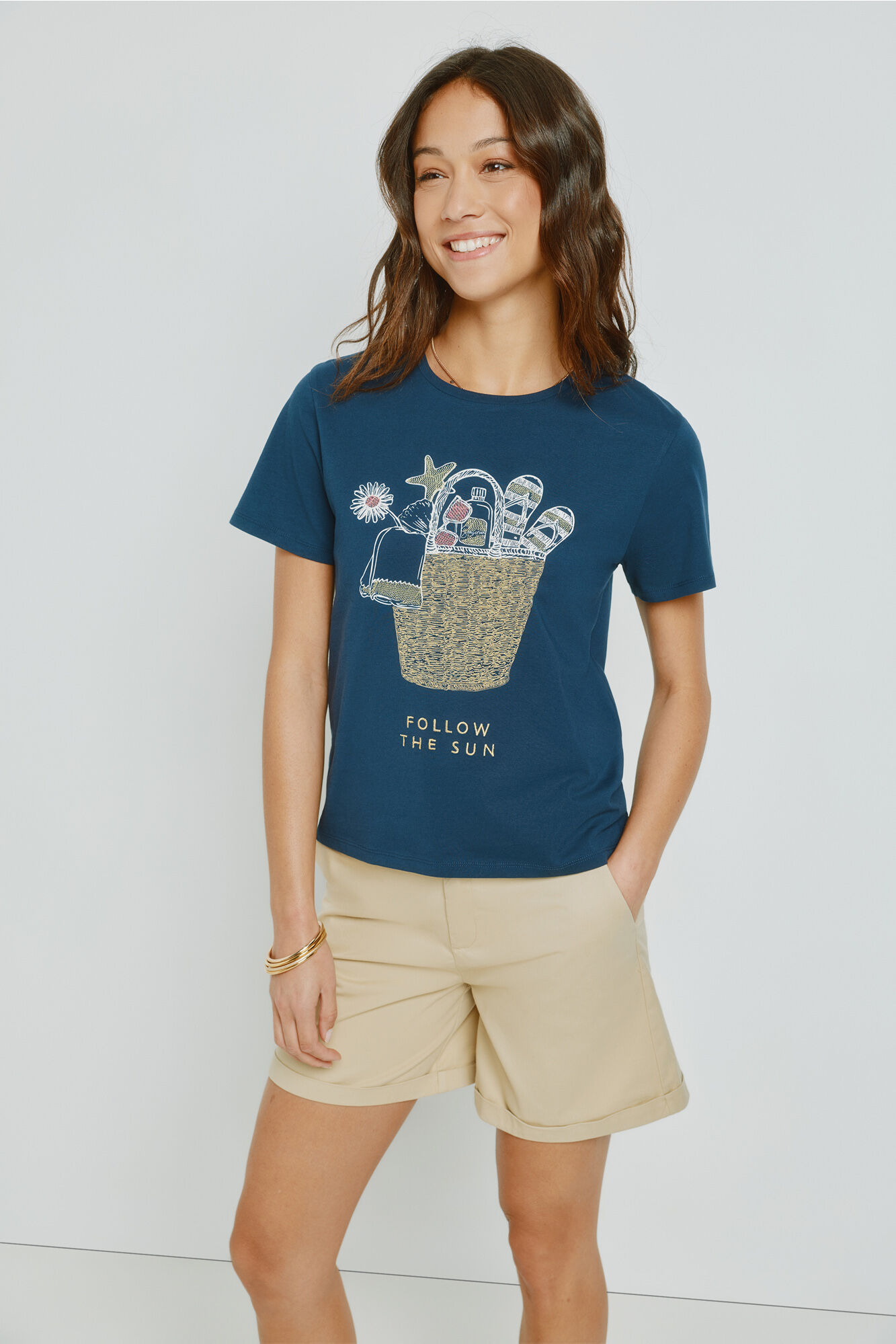 Milano Playera estampada de manga corta Navy