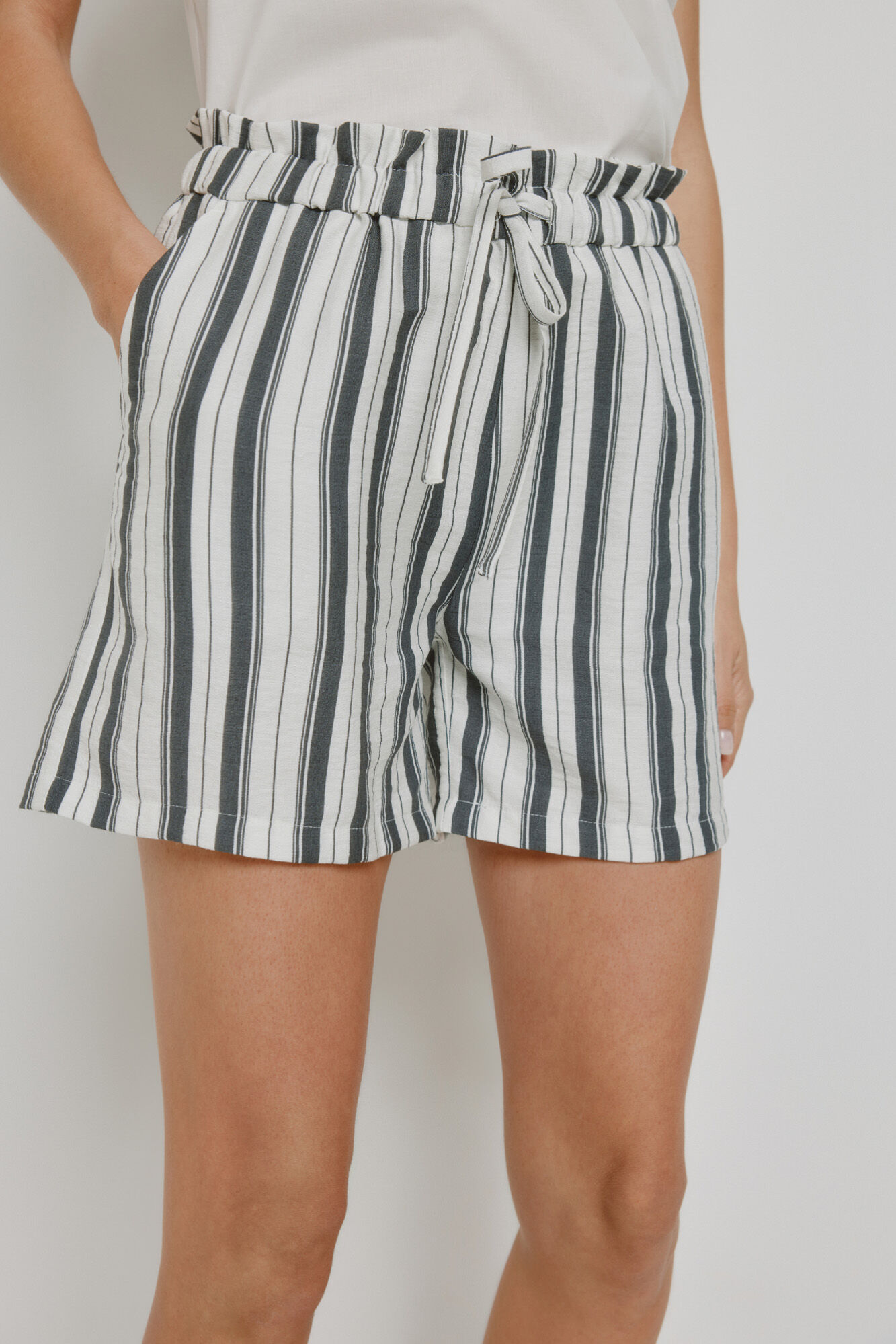 Milano Bermudas de rayas con cintura el&aacute;stica
