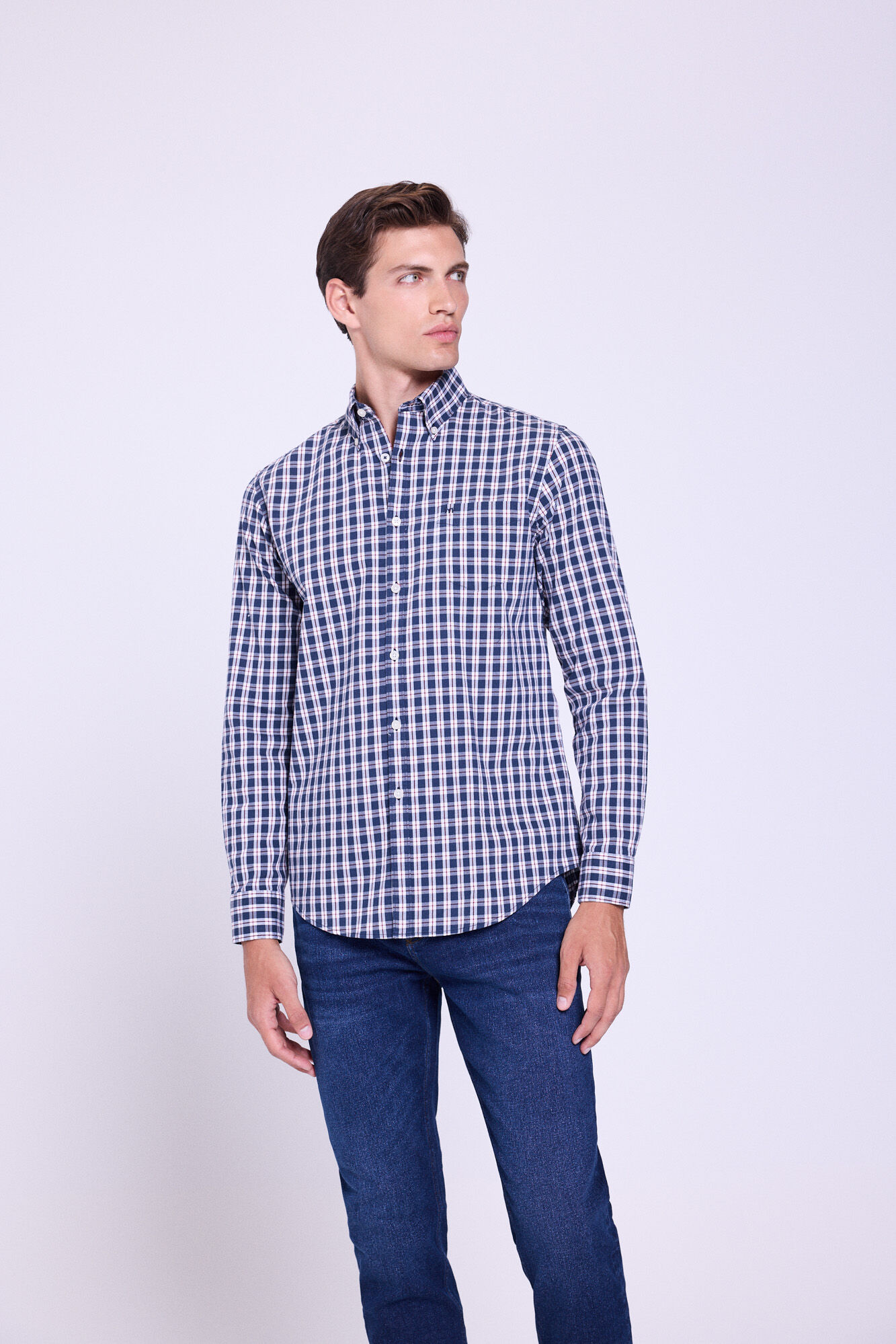 Milano Camisa a cuadros de corte relajado