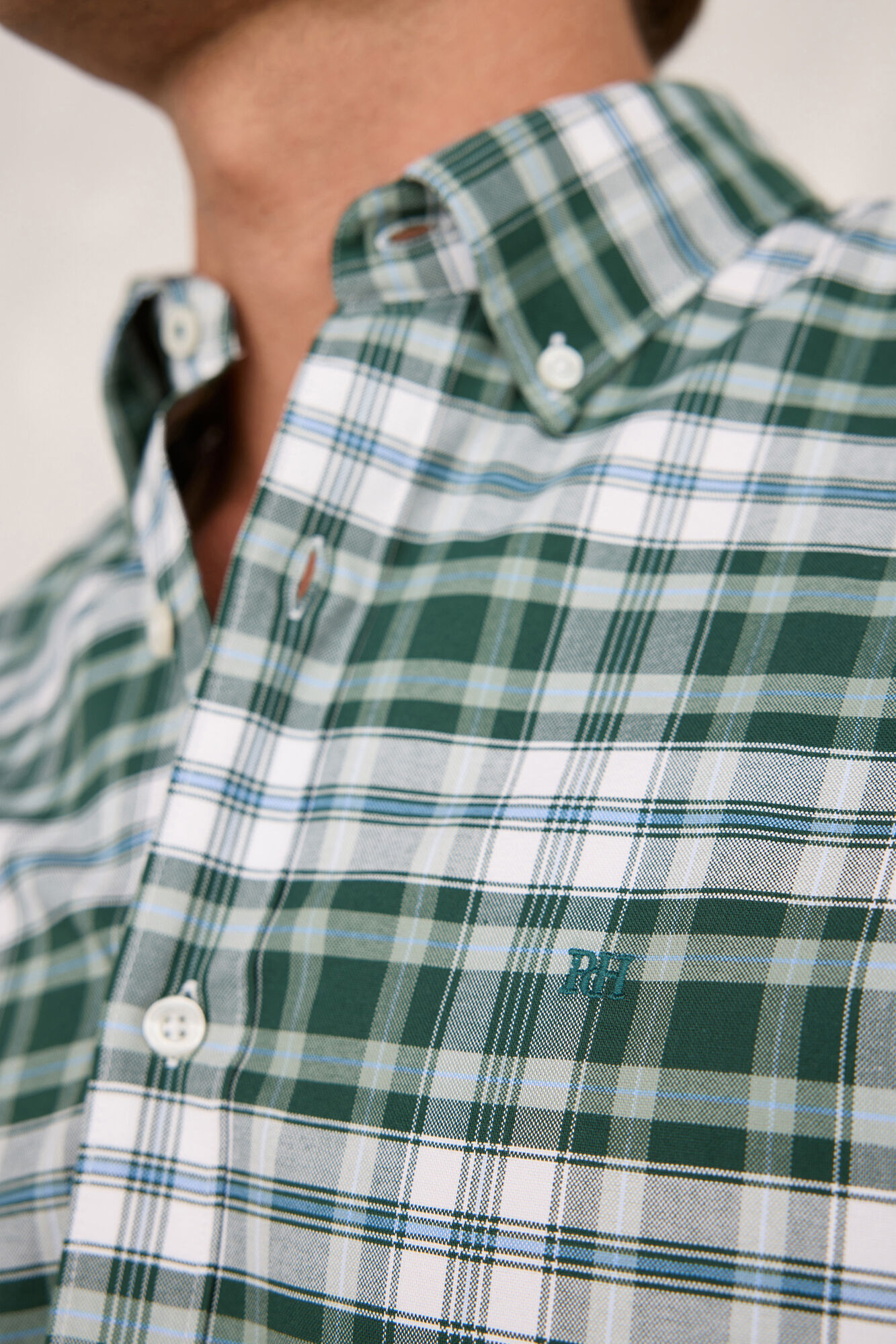 Pedro del Hierro Camisa deportiva a cuadros