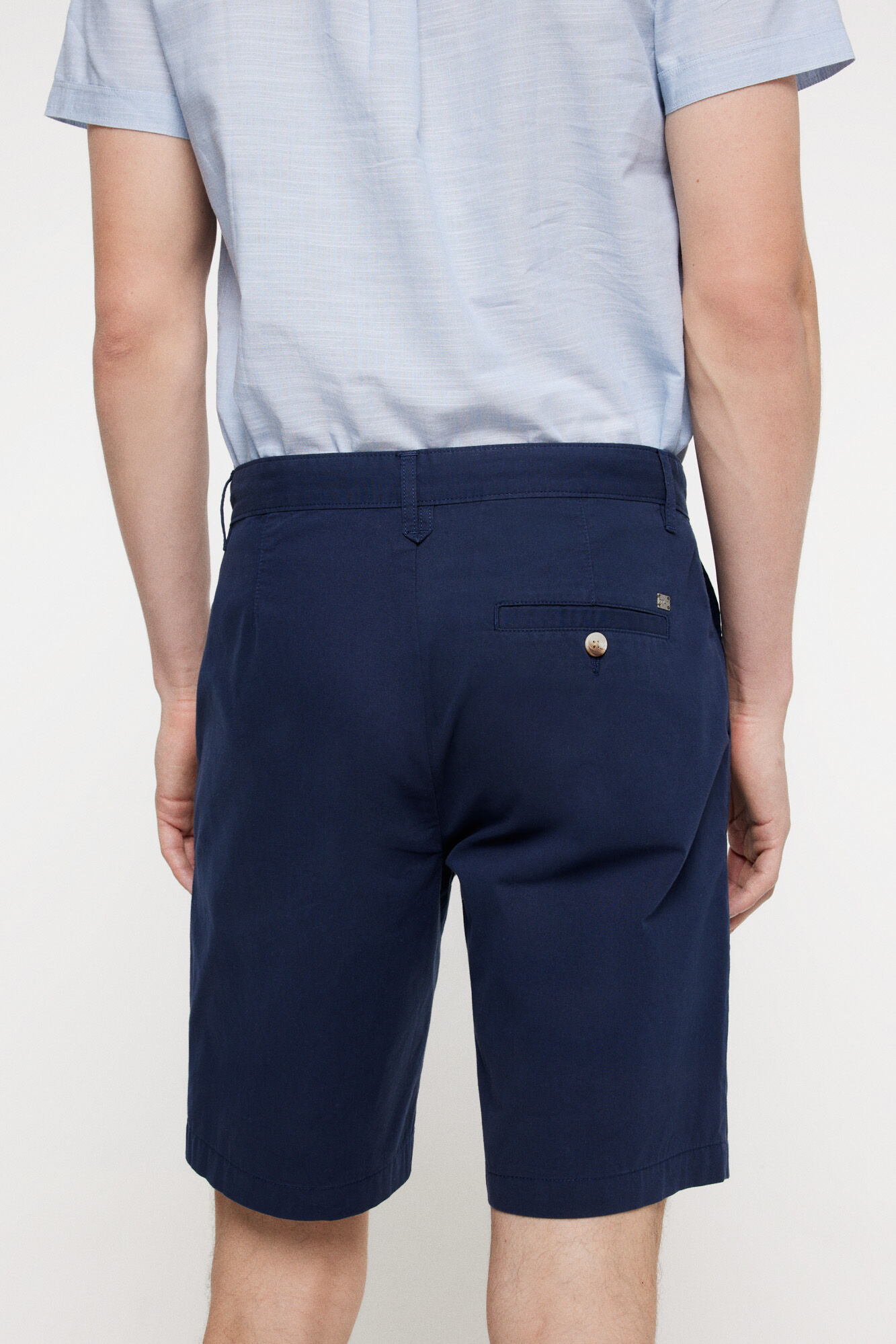 Milano Bermuda B&aacute;sica Lisa. Navy