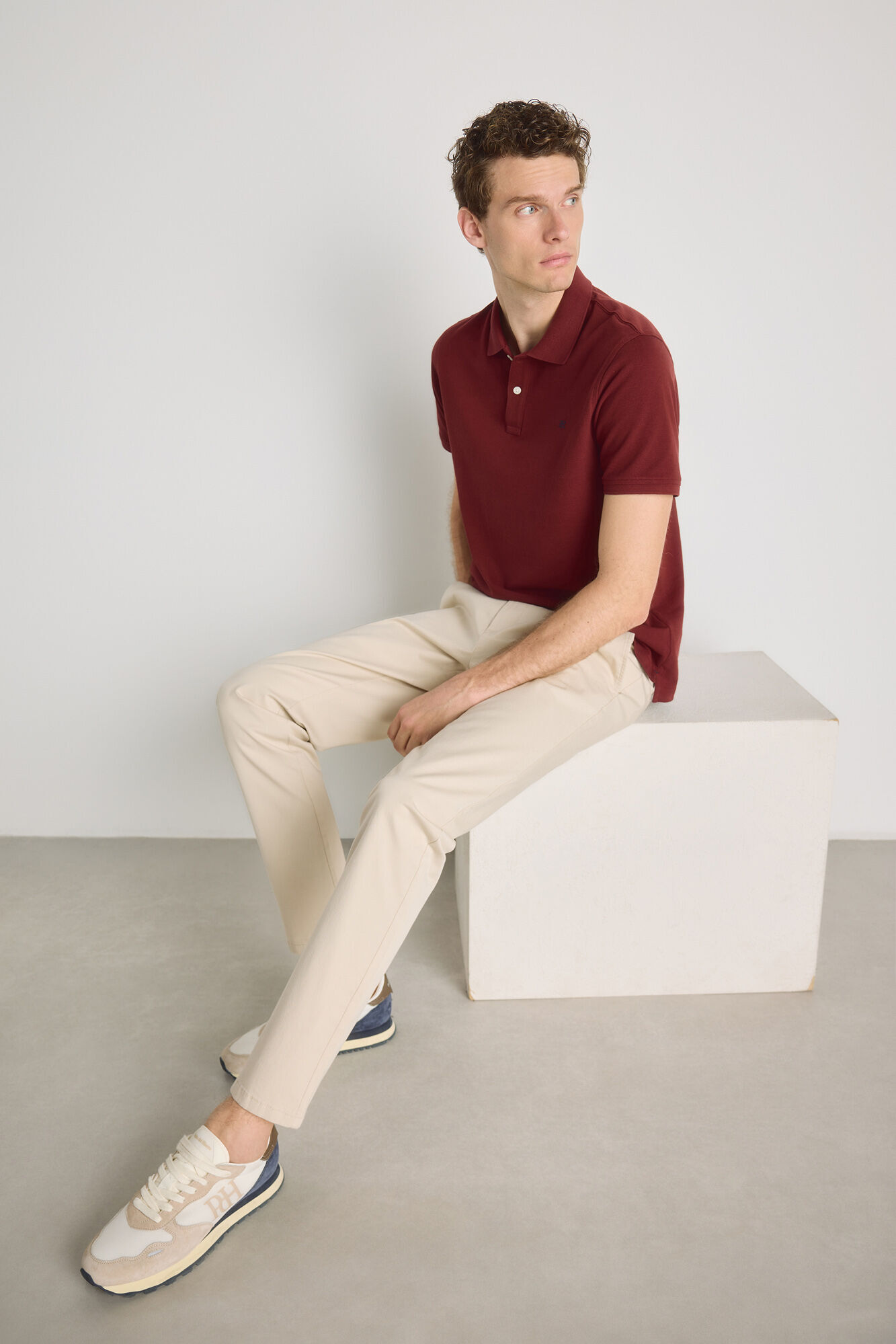 Pedro del Hierro Pantal&oacute;n chino slim fit Beige