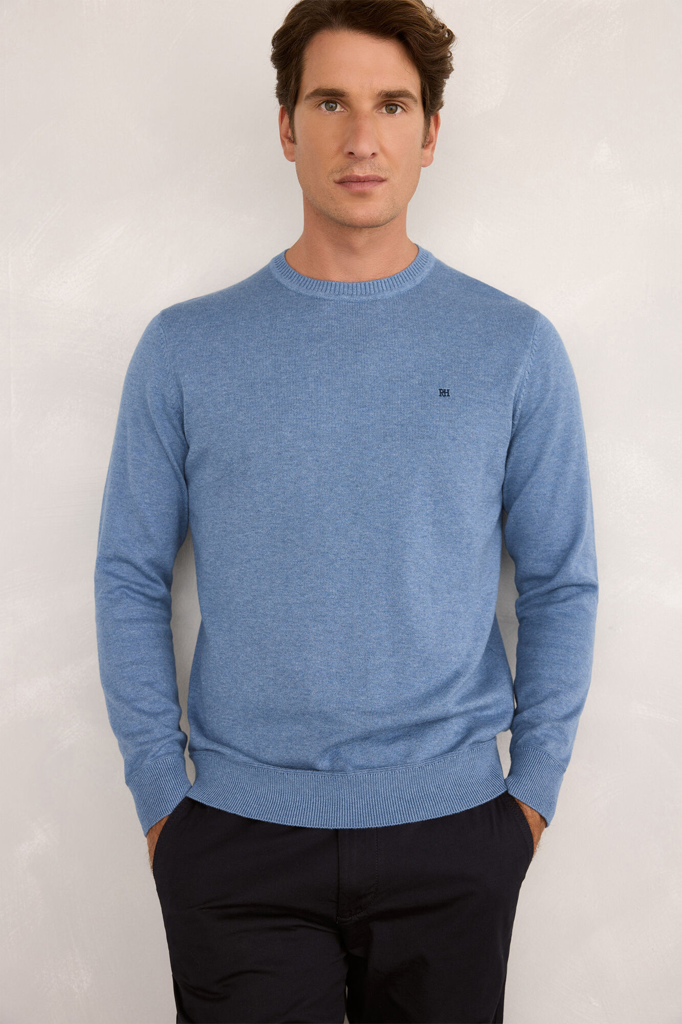 Pedro del Hierro Jersey redondo b&aacute;sico