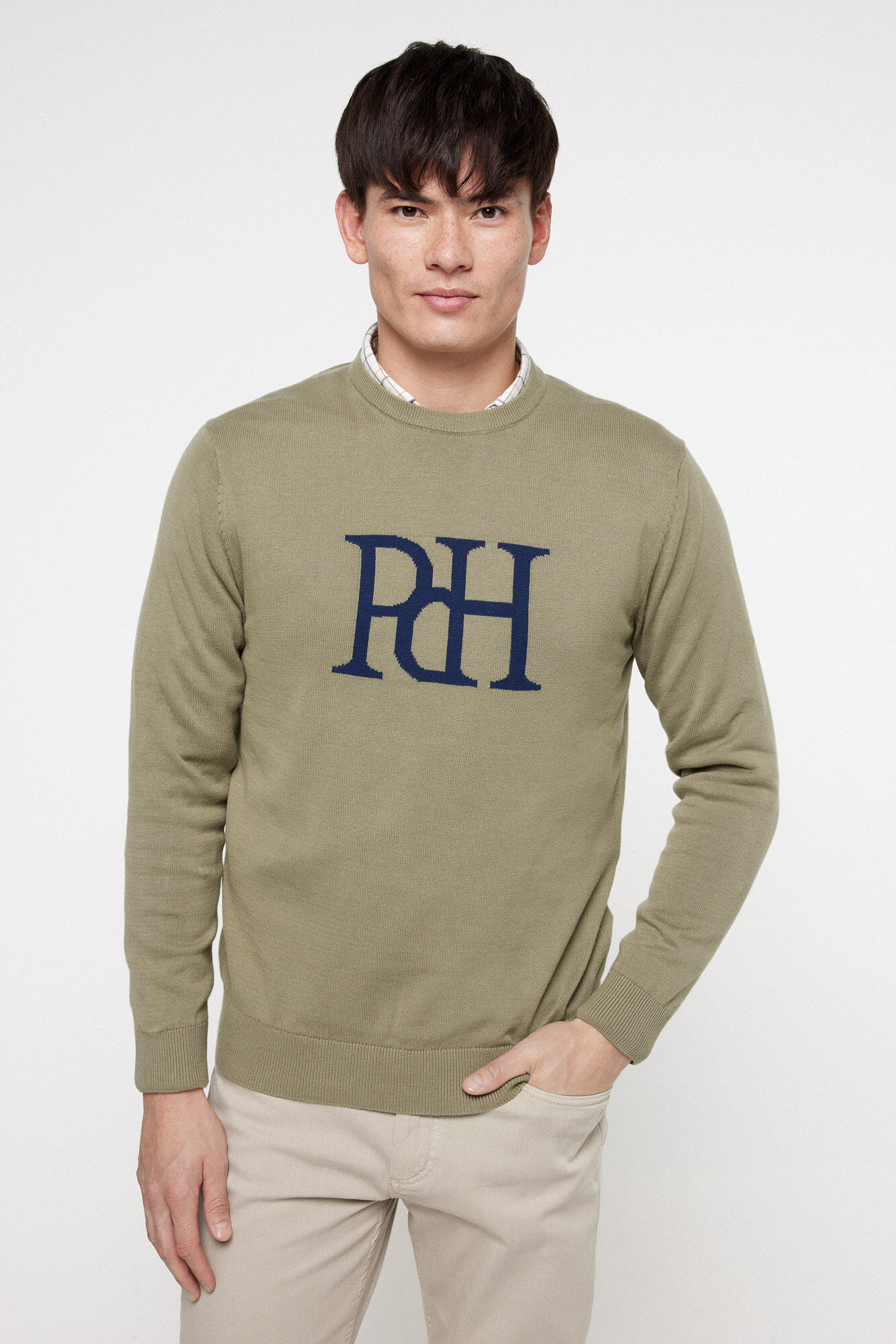 Pedro del Hierro Jersey Logo Jacquard