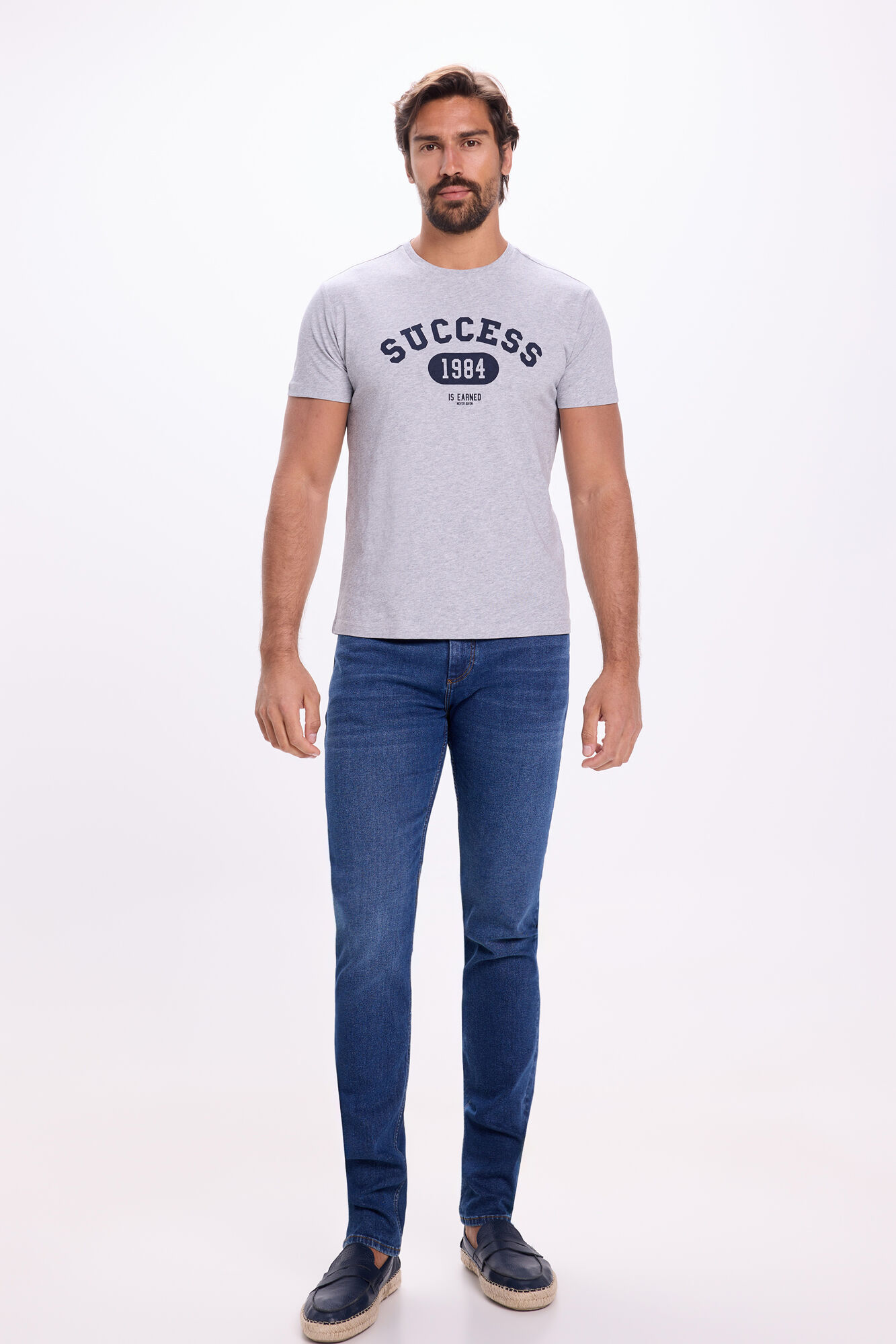 Milano Pantal&oacute;n denim ajustado