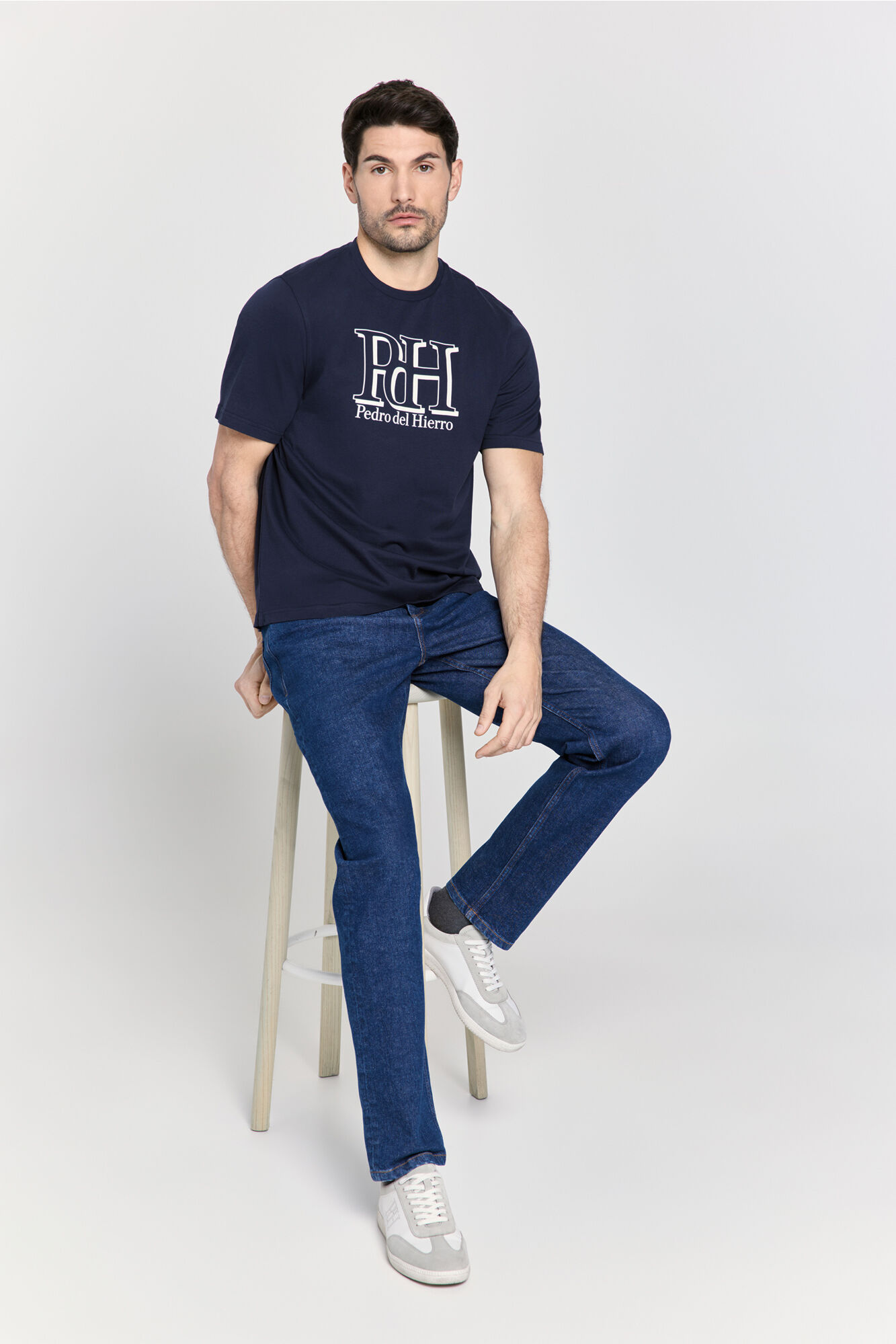 Pedro del Hierro Playera regular fit logo grande