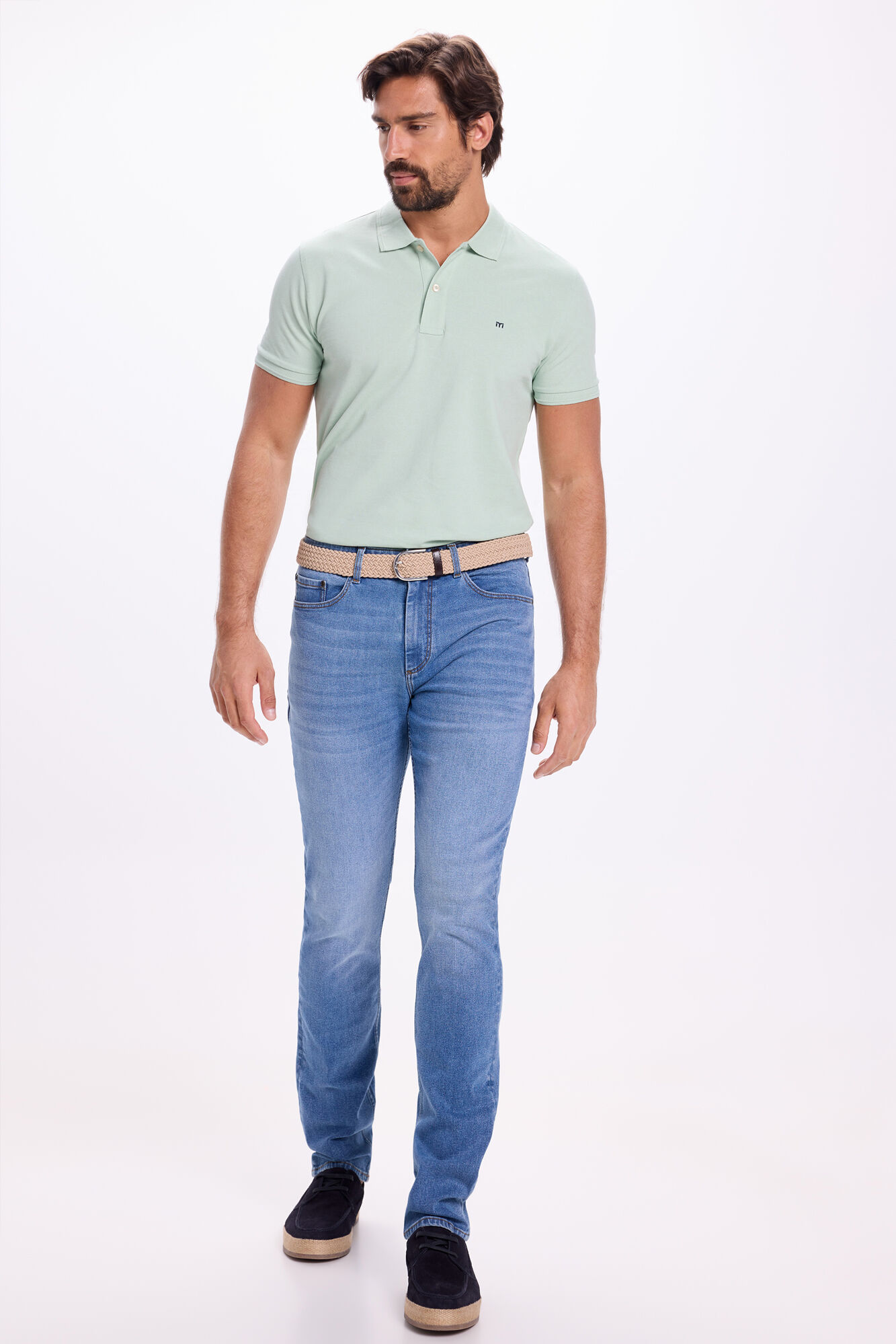 Milano Pantal&oacute;n denim ajustado