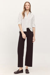Milano Pantal&oacute;n crop color Negro