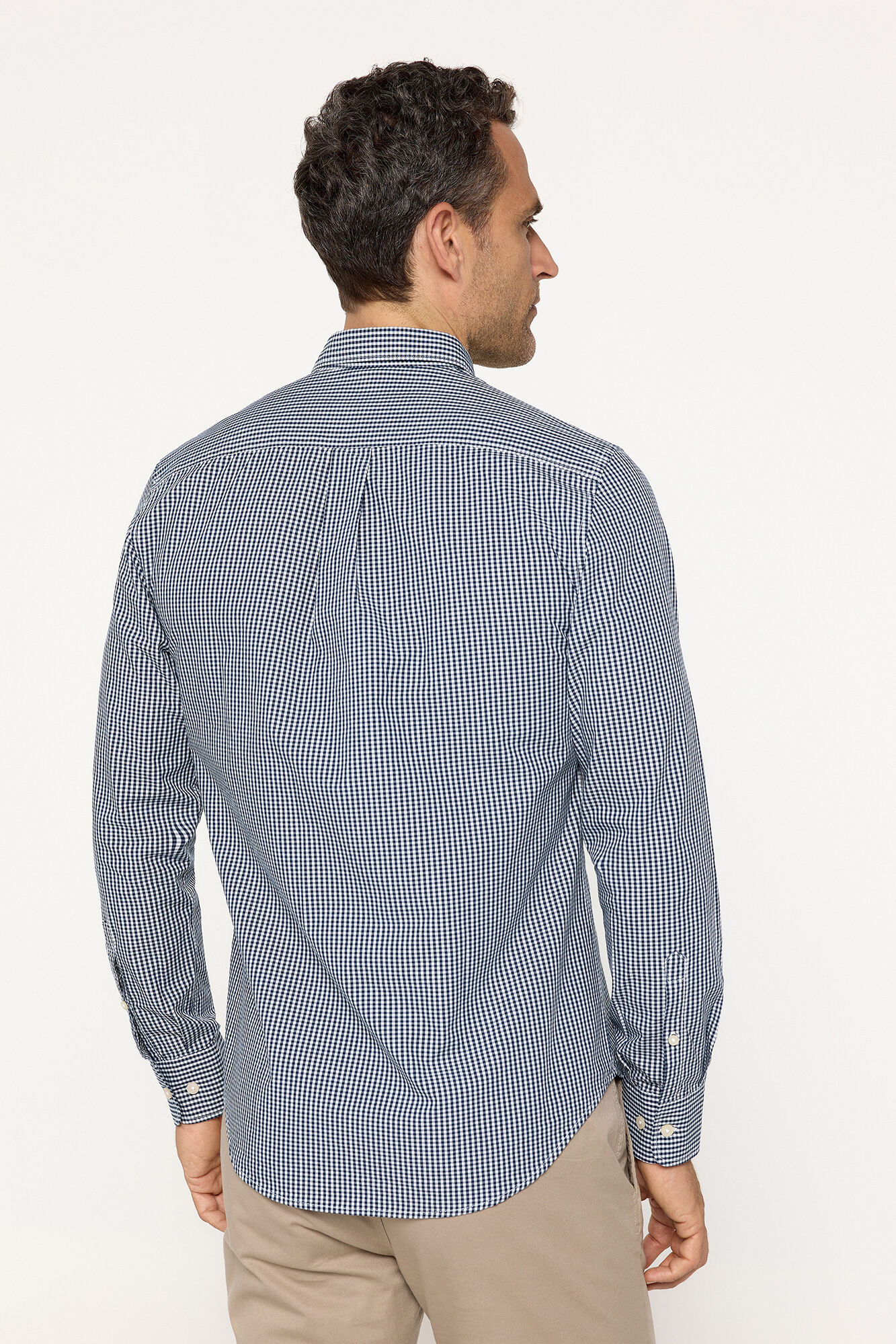Milano Camisa Popel&iacute;n Cuadros Navy