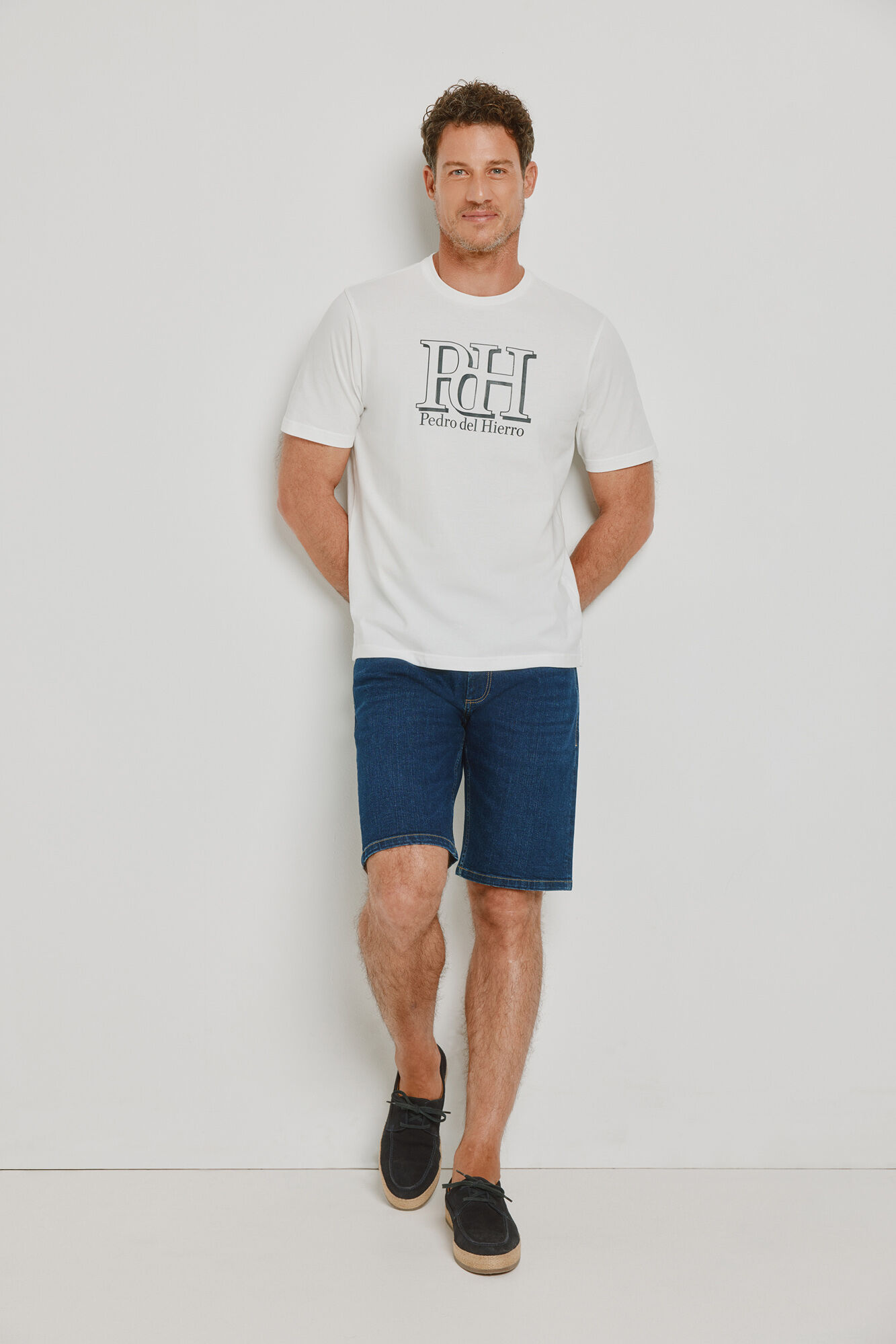 Pedro del Hierro Playera regular fit logo grande