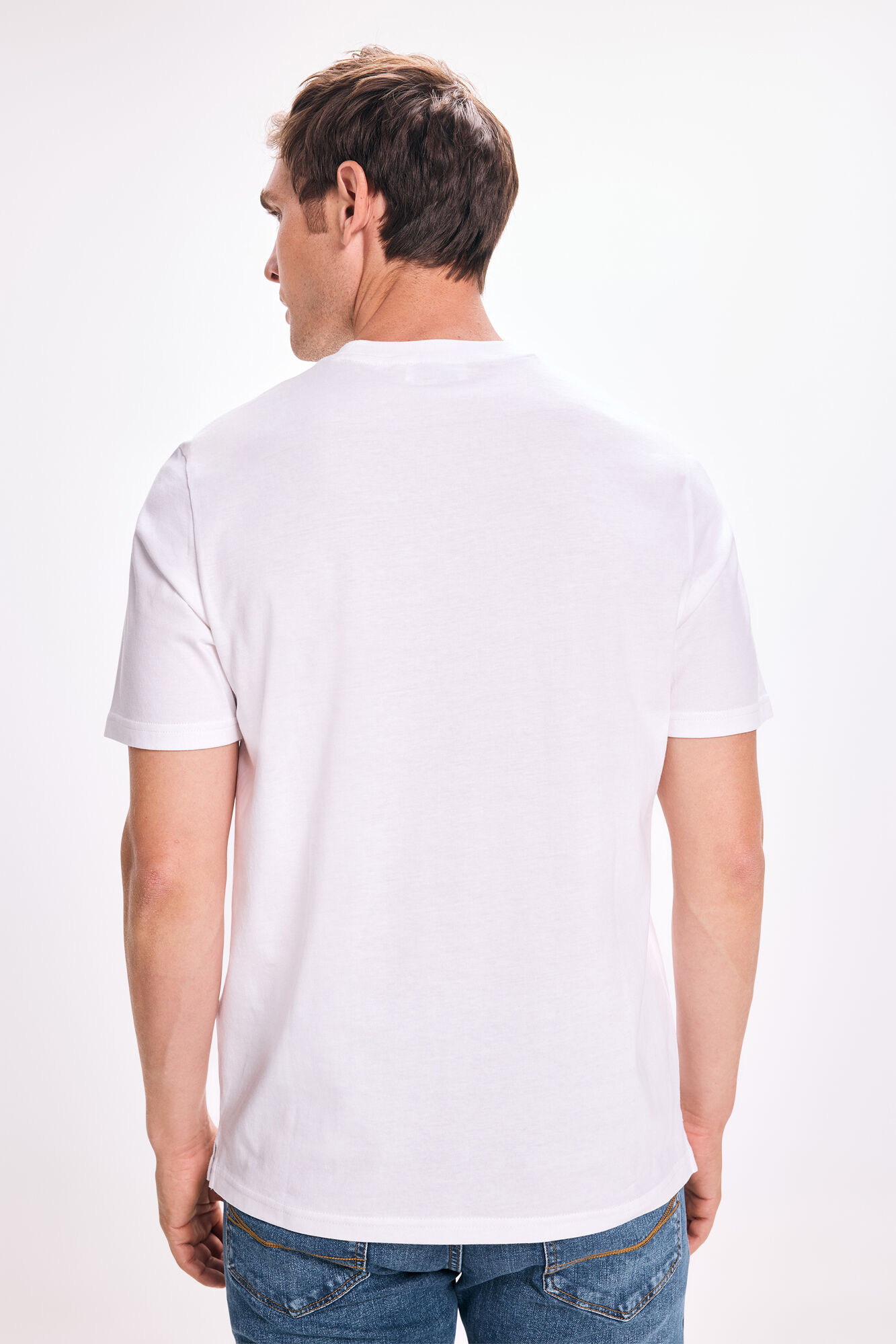 Pedro del Hierro Playera con el logo grande de PDH Blanco