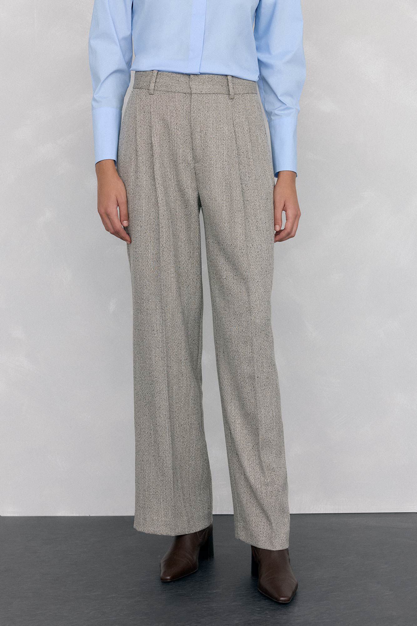 Pedro del Hierro Pantal&oacute;n recto textura espiga