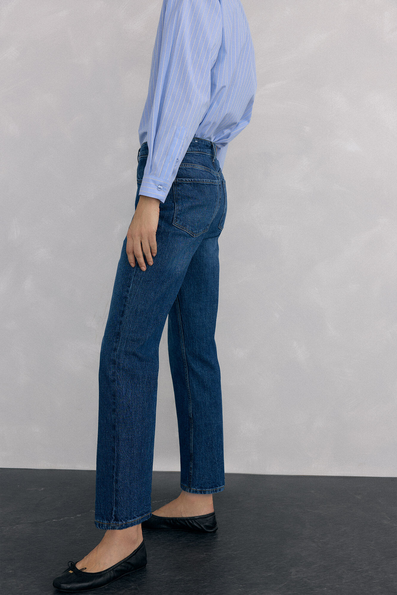 Pedro del Hierro Jeans rectos b&aacute;sicos Azul