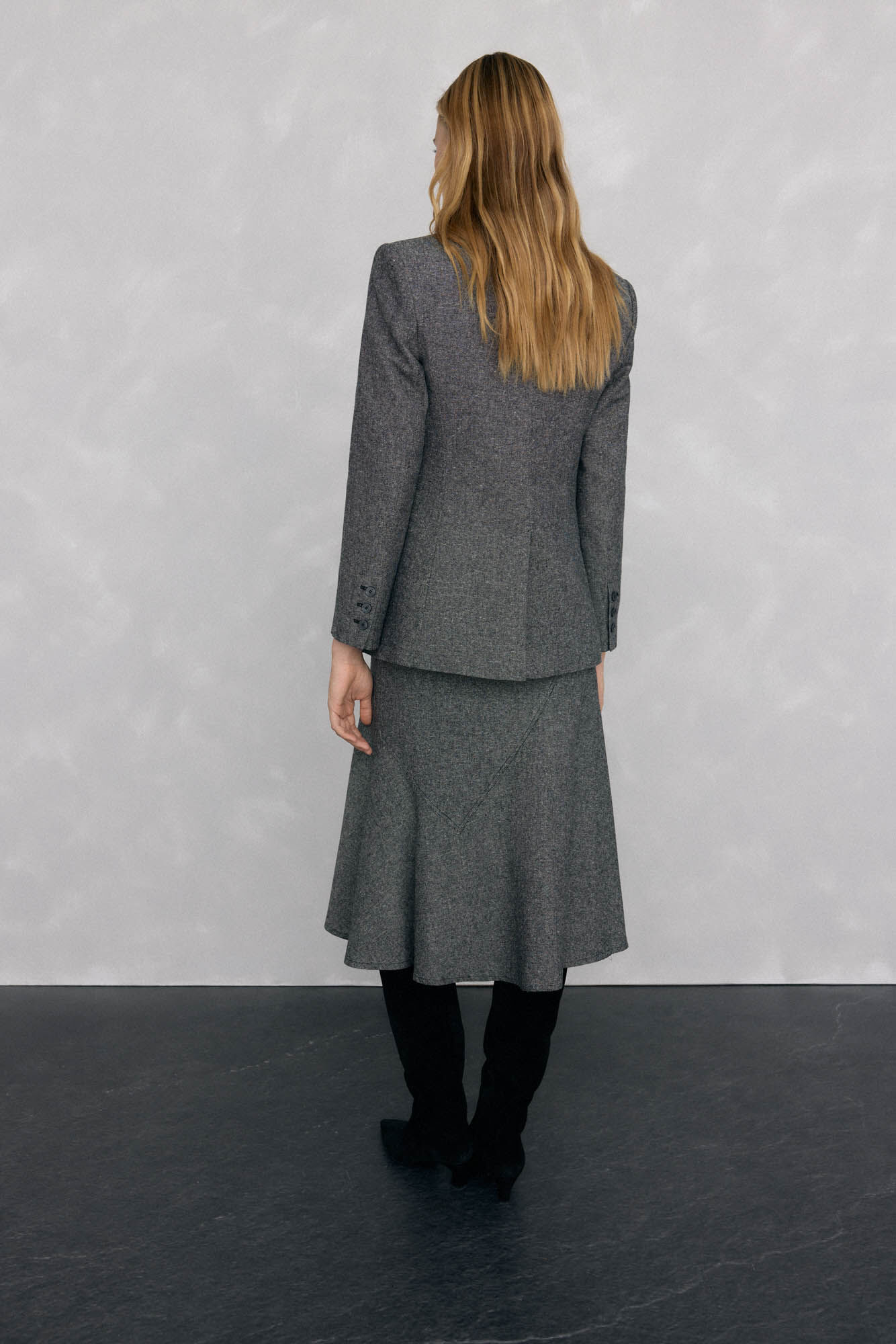 Pedro del Hierro Blazer de cheviot Gris
