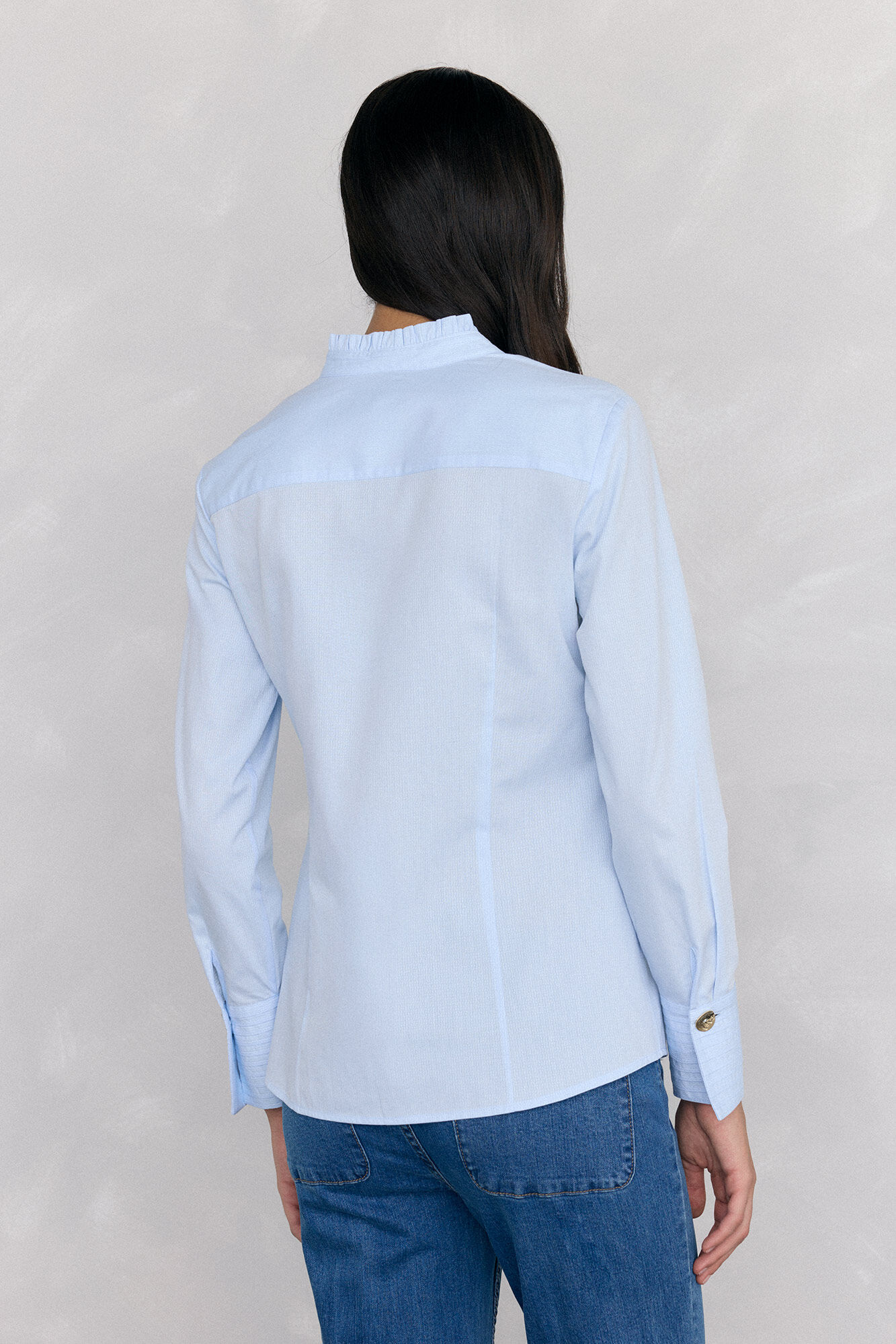 Pedro del Hierro Camisa estructurada Azul