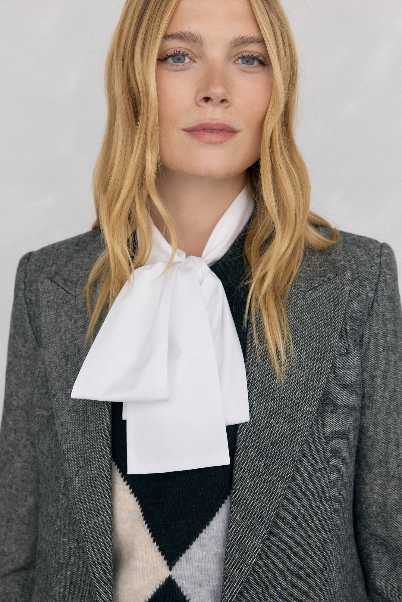 Pedro del Hierro Blazer de cheviot Gris
