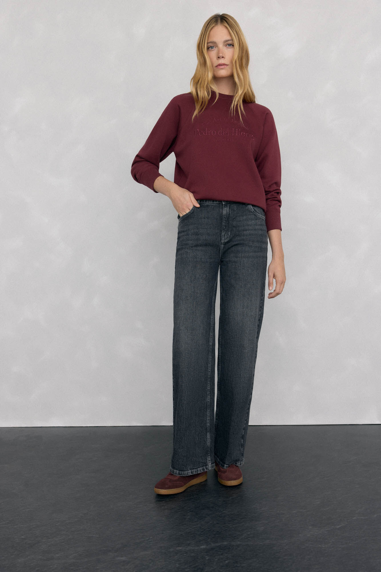 Pedro del Hierro Jeans wide leg basic