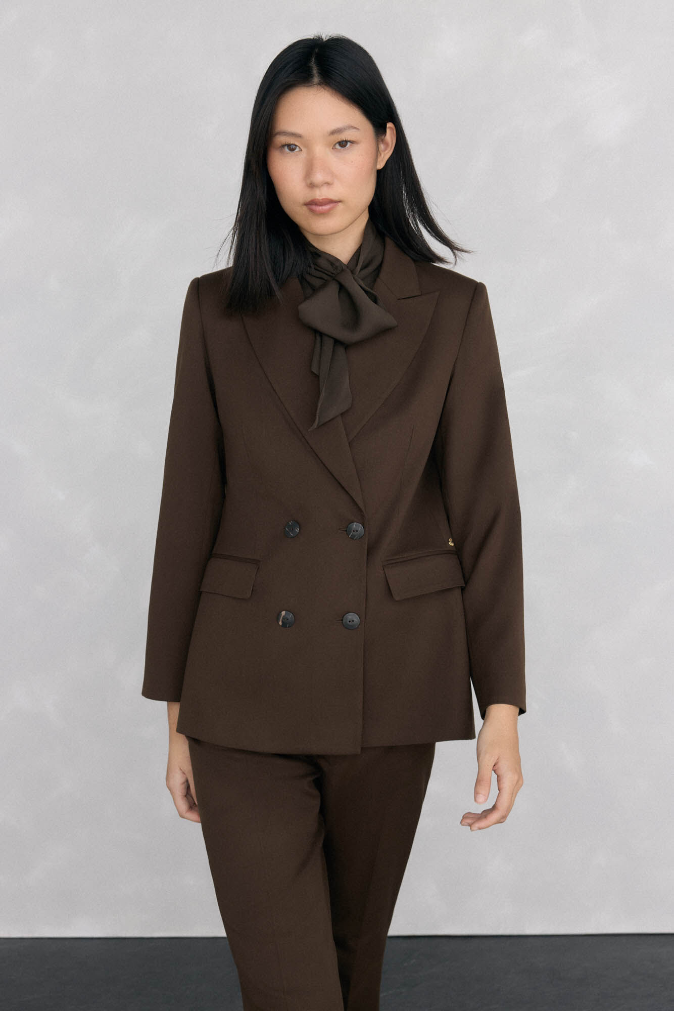 Pedro del Hierro Blazer chocolate doble botonadura