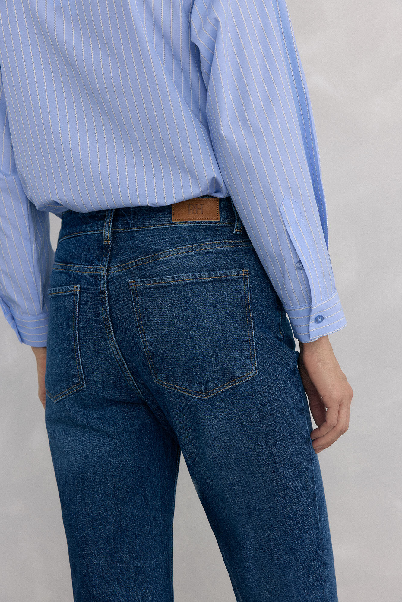 Pedro del Hierro Jeans rectos b&aacute;sicos Azul