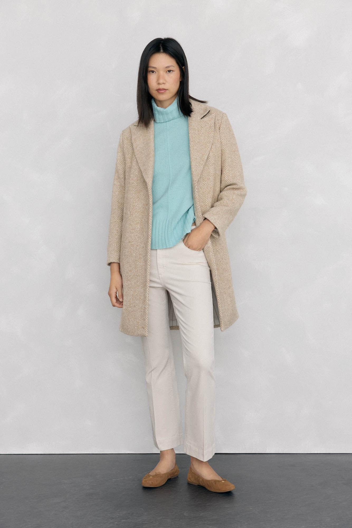 Pedro del Hierro Pantalones terciopelo flare cropped
